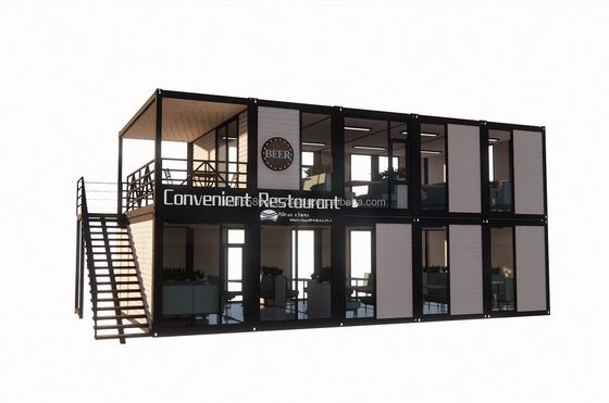 Klappbares, tragbares, abnehmbares Modularhaus mit 20 Fuß 40 Fuß Wohncontainer mit Fenstern aus Aluminiumlegierung für Baustellen