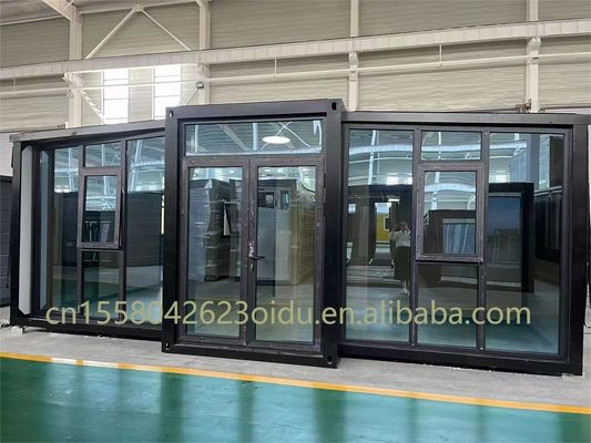 40ft 20ft Prefab Container Haus 3 Schlafzimmer Beweglich Klappbar Erweiterbar Stahl Sandwich Panel Außen