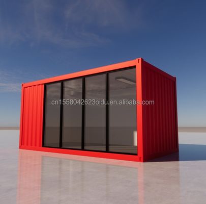 Hotel 20 Fuß Klappbehälter Haus Studio 2 Stock Prefab Klappbehälter Büro aus galvanisiertem Stahl Biegen 180g
