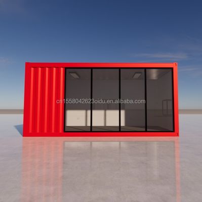Hotel 20 Fuß Klappbehälter Haus Studio 2 Stock Prefab Klappbehälter Büro aus galvanisiertem Stahl Biegen 180g