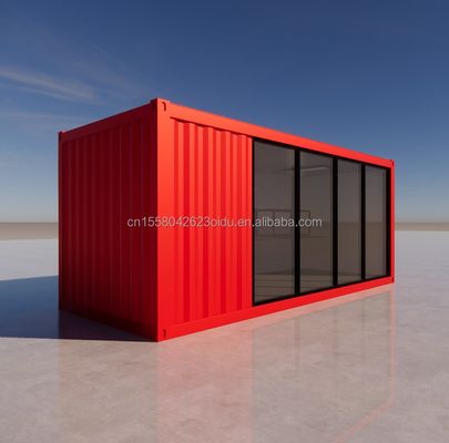 Hotel 20 Fuß Klappbehälter Haus Studio 2 Stock Prefab Klappbehälter Büro aus galvanisiertem Stahl Biegen 180g
