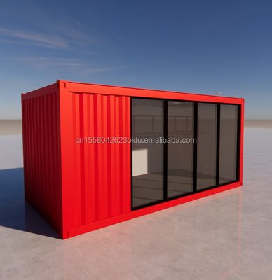 Hotel 20 Fuß Klappbehälter Haus Studio 2 Stock Prefab Klappbehälter Büro aus galvanisiertem Stahl Biegen 180g