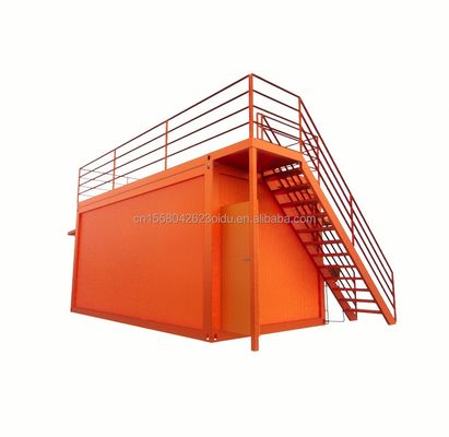 20 Fuß eigene Flachverpackung Schnelle Installation Holzbehälter Vorgefertigtes Haus Gartenbar mit galvanisierten Stahlquadratrohren