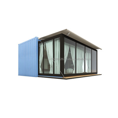 20 Fuß Luxus vorgefertigtes, erweiterbares Containerhaus, fertig gefertigt, Flat Pack Villa mit individueller Farbe und Versandkosten