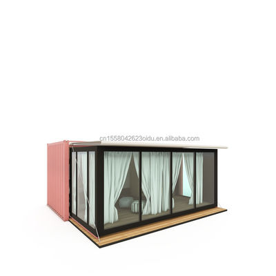 20 Fuß Luxus vorgefertigtes, erweiterbares Containerhaus, fertig gefertigt, Flat Pack Villa mit individueller Farbe und Versandkosten