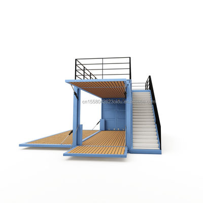 20 Fuß Luxus vorgefertigtes, erweiterbares Containerhaus, fertig gefertigt, Flat Pack Villa mit individueller Farbe und Versandkosten