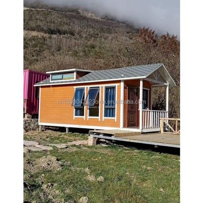 Moderne 2 Schlafzimmer komplett eingerichtet Gartenhaus Outdoor Mobile Ausdehnbare Stahlstruktur in kundenspezifischer Farbe