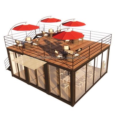 20 oder 40 Fuß Modular Container Kleine Küche Gartenhaus kundenspezifische Farbe Vorgefertigtes Lager für Country Marke