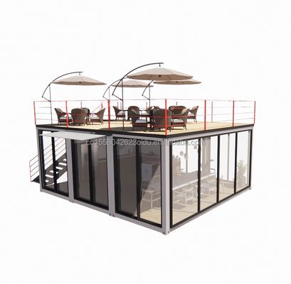 20 oder 40 Fuß Modular Container Kleine Küche Gartenhaus kundenspezifische Farbe Vorgefertigtes Lager für Country Marke