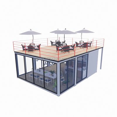 20 oder 40 Fuß Modular Container Kleine Küche Gartenhaus kundenspezifische Farbe Vorgefertigtes Lager für Country Marke