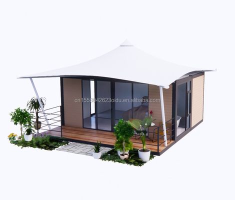 20ft Schnellbau Prefab Hotelhaus Modulares Klappcontainerhaus für Camping und Klappgarten