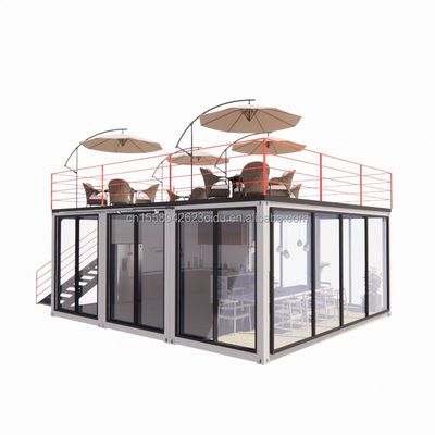 20 oder 40 Fuß Modular Container Kleine Küche Gartenhaus kundenspezifische Farbe Vorgefertigtes Lager für Country Marke