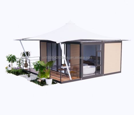 20ft Schnellbau Prefab Hotelhaus Modulares Klappcontainerhaus für Camping und Klappgarten