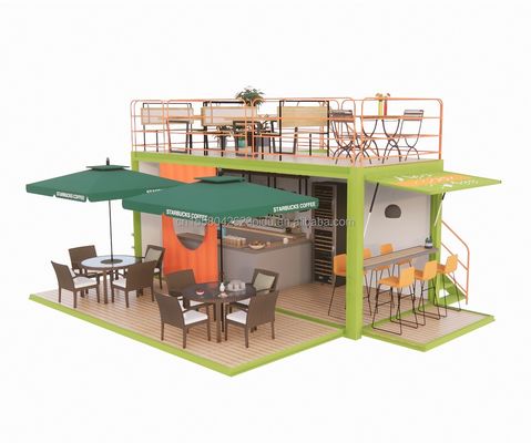 20ft Schnellbau Prefab Hotelhaus Modulares Klappcontainerhaus für Camping und Klappgarten