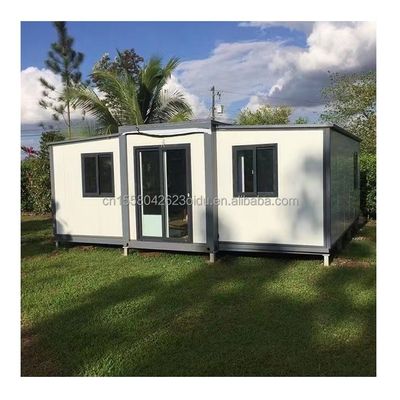 Hauptstruktur Galvanisiertes Stahlquadratrohr Vorgefertigtes winziges Containerhaus in individueller Farbe für das Wohnen im Freien