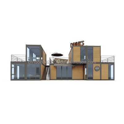 Modernes Design 20ft oder 40ft Food Bar Cafe Supermarkt Laden Container Laden Anpassbares Flat Paket Vorgefertigtes Haus