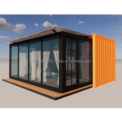 Abnehmbares Containerhaus 20 Fuß Vorgefertigte kleine Flächenverpackung für Hotelunterkünfte