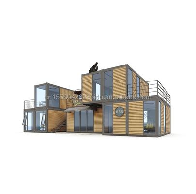Modernes Design 20ft oder 40ft Food Bar Cafe Supermarkt Laden Container Laden Anpassbares Flat Paket Vorgefertigtes Haus