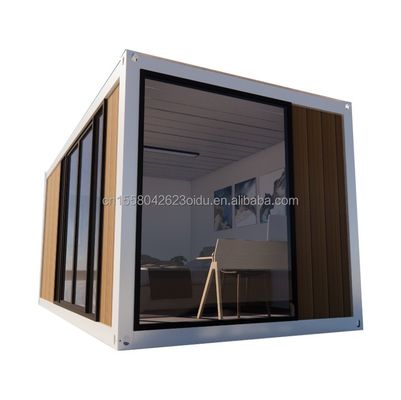 Mobilmoduläres Familien-Customized Outdoor Glass Holz Garten Hut Camping Hotel mit Aluminium-Legierungsfenstern und Home Bar