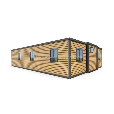 50/75/100mm Wellen-Sandwich-Panel Modernes erweiterbares 3-Zimmer-Prefab Containerhaus für Hotels