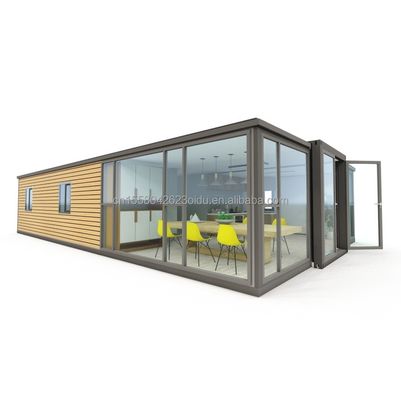 50/75/100mm Wellen-Sandwich-Panel Modernes erweiterbares 3-Zimmer-Prefab Containerhaus für Hotels