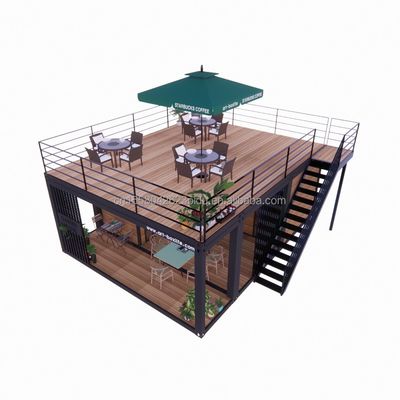20 Fuß Holz Deluxe Garten Studio Flat Package Montage 2 Schlafzimmer Container Mobilhaus mit Aluminiumlegierung Fenster