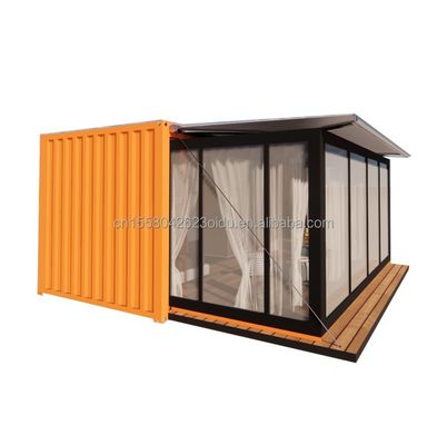 Wand 50/75/100mm Wellen Sandwich Panel Luxus Modular Portable Vorgefertigtes Containerhaus mit Toilette Modernes Hoteldesign