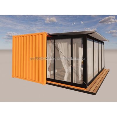 Wand 50/75/100mm Wellen Sandwich Panel Luxus Modular Portable Vorgefertigtes Containerhaus mit Toilette Modernes Hoteldesign