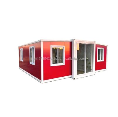 Holz 2 3 4 5 Schlafzimmer vorgefertigte Villa kundenspezifisches Farbdesign 20ft 40ft wasserdicht vorgefertigt erweiterbares Containerhaus