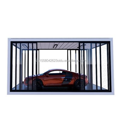 Crystal Glass Shop Design 20ft Mobile Vorgefertigtes Haus mit galvanisiertem Stahl Biegen 180g und Aluminiumlegierung Fenster