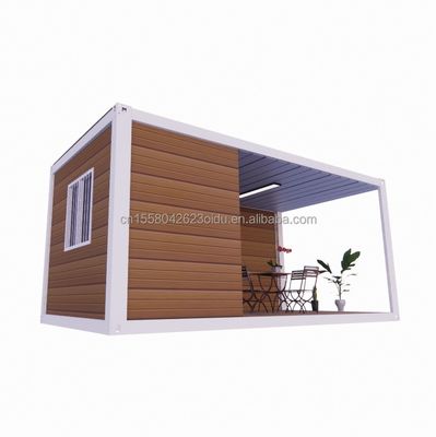 Stahlkonstruktionsrahmen geschweißt 20ft Flat Pack montiert Container Mobilhaus für Hotel Einfaches und luxuriöses Gartenhaus