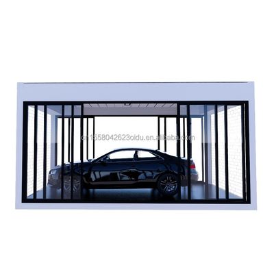 Crystal Glass Shop Design 20ft Mobile Vorgefertigtes Haus mit galvanisiertem Stahl Biegen 180g und Aluminiumlegierung Fenster