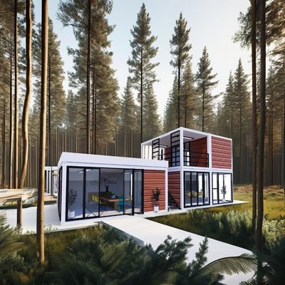 20 Fuß Portable Kiosk Modifizierte Prefab Modular Coffee Shop Versand Container Bar winziges Haus 3 Schlafzimmer für Hotel konzipiert