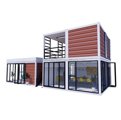 20 Fuß Portable Kiosk Modifizierte Prefab Modular Coffee Shop Versand Container Bar winziges Haus 3 Schlafzimmer für Hotel konzipiert