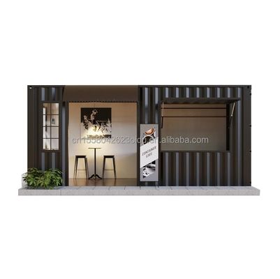 Prefab Sandwich Panel Container Restaurant 20ft 40ft Modularhaus Häuser für kundenspezifische mobile Versandbar in Cafés