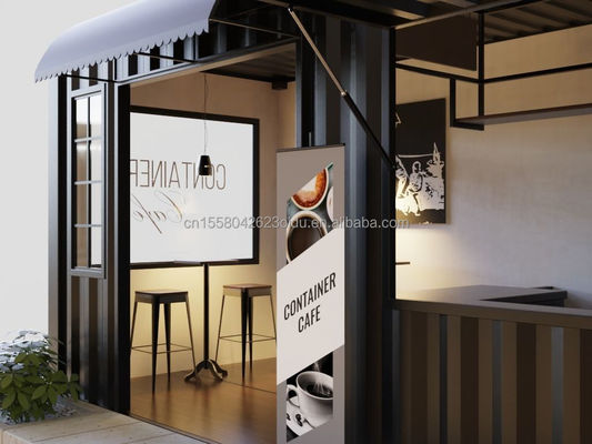 Prefab Sandwich Panel Container Restaurant 20ft 40ft Modularhaus Häuser für kundenspezifische mobile Versandbar in Cafés