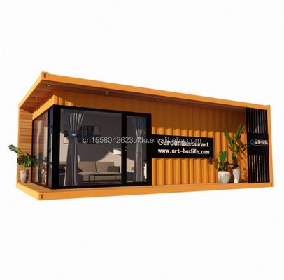 Modernes Design Vorgefertigtes Holzcontainerhaus Erweiterbares Büro mit Stahlrahmen und verzinktem Stahlbeugen 180g