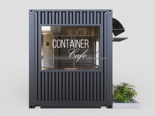 Prefab Sandwich Panel Container Restaurant 20ft 40ft Modularhaus Häuser für kundenspezifische mobile Versandbar in Cafés