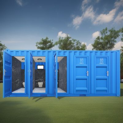 Modernes Design Flat Pack Container für die Öffentlichkeit in 20ft Mobile Trailer Badezimmer Camping und jenseits Ihrer Vorstellungskraft