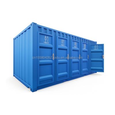 Modernes Design Flat Pack Container für die Öffentlichkeit in 20ft Mobile Trailer Badezimmer Camping und jenseits Ihrer Vorstellungskraft