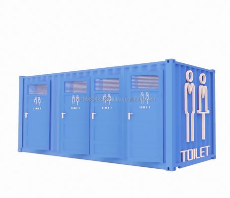 Modernes Design Flat Pack Container für die Öffentlichkeit in 20ft Mobile Trailer Badezimmer Camping und jenseits Ihrer Vorstellungskraft