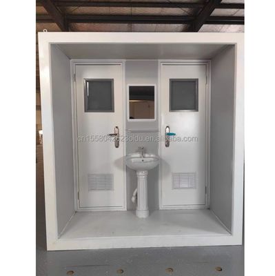 Moderne Design Vorgefertigte modulare Toiletten Portable Outdoor Flat Pack Behälter aus Stahl und Sandwich-Panel für den Laden 10FT