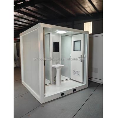 Moderne Design Vorgefertigte modulare Toiletten Portable Outdoor Flat Pack Behälter aus Stahl und Sandwich-Panel für den Laden 10FT
