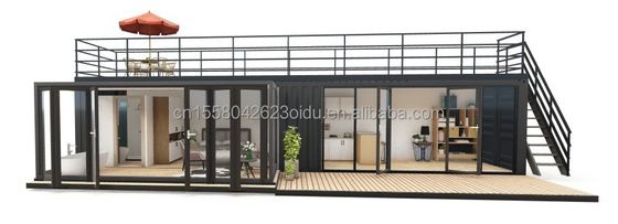 Verzinkte Quadratrohre aus Stahl, die in modernem Design verwendet werden Portable 20FT 40FT Container House für den Außenbereich