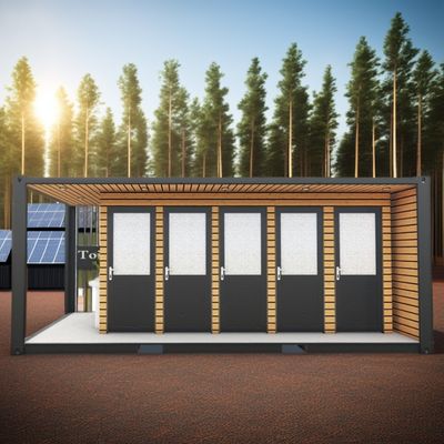Galvanisierter Stahl biegen 180g Profabrikate Moderne Outdoor-Haus-Stahl und Sandwich-Panel Modifizierte Versandbehälter Toilettenbehälter