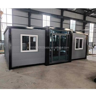 Modulare Stahlbauten von 20 oder 40 Fuß Vorgefertigte moderne Häuser mit Outdoor- und Sandwich-Panel-Material