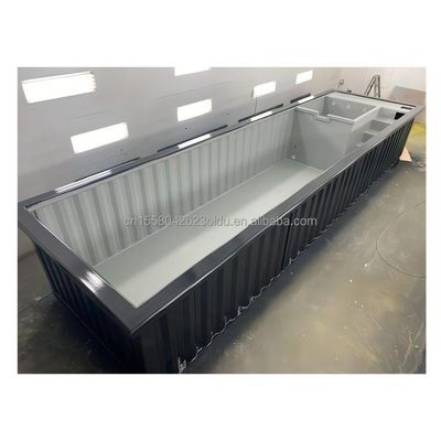 Modulare Stahlbauten von 20 oder 40 Fuß Vorgefertigte moderne Häuser mit Outdoor- und Sandwich-Panel-Material
