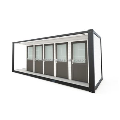 Galvanisierter Stahl biegen 180g Profabrikate Moderne Outdoor-Haus-Stahl und Sandwich-Panel Modifizierte Versandbehälter Toilettenbehälter