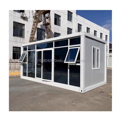 Modernes Wohnen im Freien 20ft 40ft Vorgefertigte Mobilhäuser Erweiterbare Stahl-Sandwich-Panel-Container mit individueller Farbe