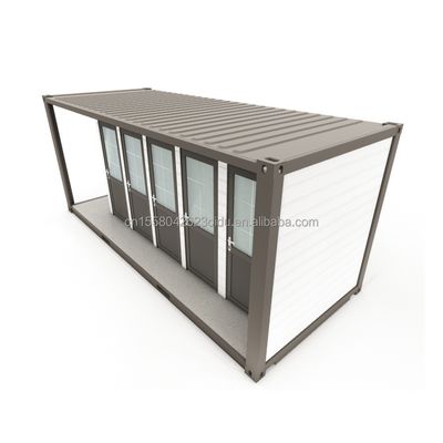 Außentoilette Modifizierte Versandcontainer Stil 20ft oder 40ft aus Stahl und Sandwich-Panel mit Aluminiumlegierung Fenstern